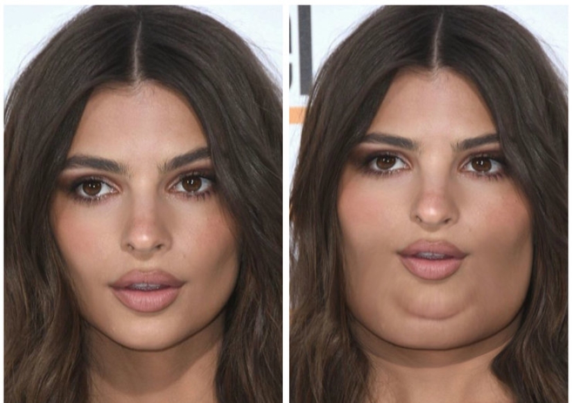 Cómo se verían Kardashian, Buzova y otras 19 estrellas con un segundo mentón