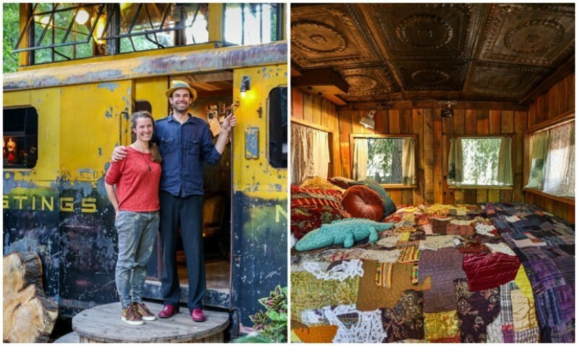 Cómo transformar un antiguo vagón de tren en un elegante y confortable alojamiento Cómo transformar un antiguo vagón de tren en un elegante y confortable alojamiento