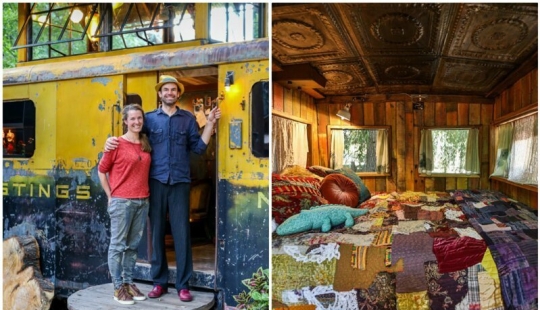 Cómo transformar un antiguo vagón de tren en un elegante y confortable alojamiento