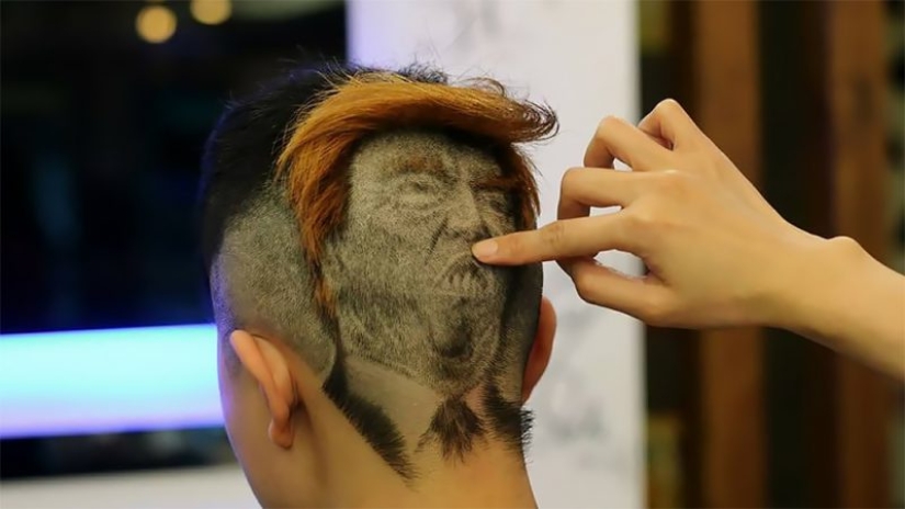 Cómo un peluquero chino convierte el cabello cortado en obras de arte