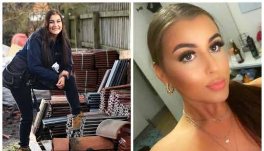 Cómo una belleza glamorosa de 19 años se convirtió en techadora y fundó una empresa de construcción