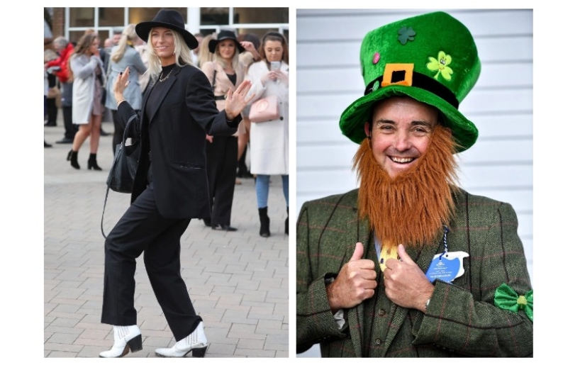 Comenzó la carrera de alcohol: cómo los visitantes de las carreras de Cheltenham abrieron la celebración del Día de San Patricio Comenzó la carrera de alcohol: cómo los visitantes de las carreras de Cheltenham abrieron la celebración del Día de San Patricio
