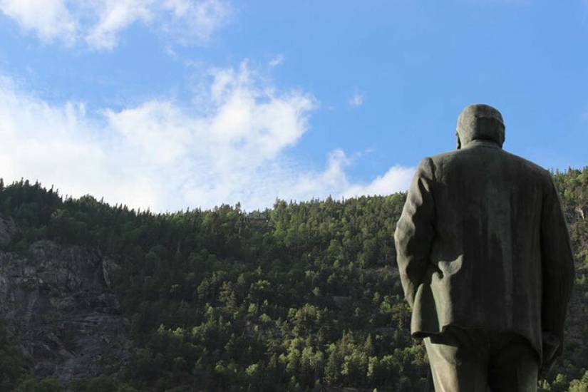 Como residentes de noruega ciudad volvió el sol Como residentes de noruega ciudad volvió el sol