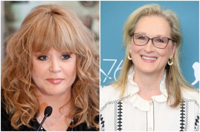 Comparison of foreign and Russian celebrities of the same age Comparison of foreign and Russian celebrities of the same age