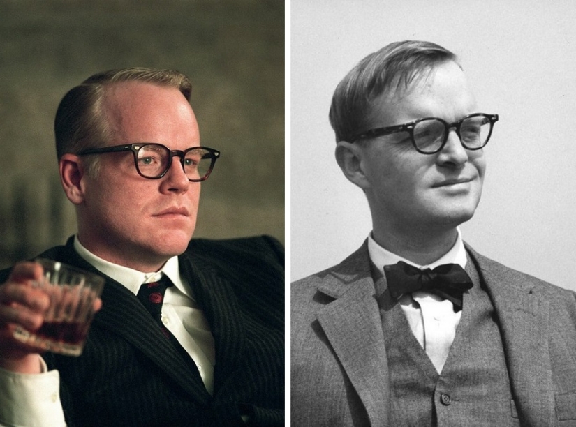 Copy and original: movie images of historical figures and their real prototypes