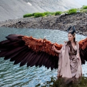 Cosplay 80 level: she has created moving wings like Maleficent