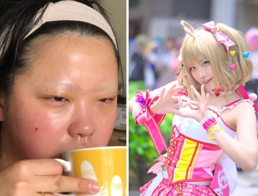 "Cosplay on / off": los japoneses muestran sus fotos antes y después de ingresar a la imagen