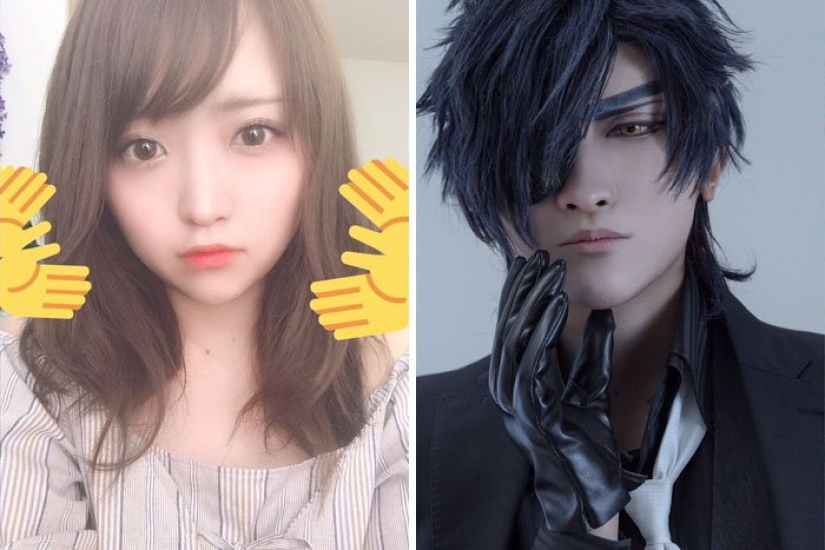 "Cosplay on/off": Japanese show their photos before and after entering the image