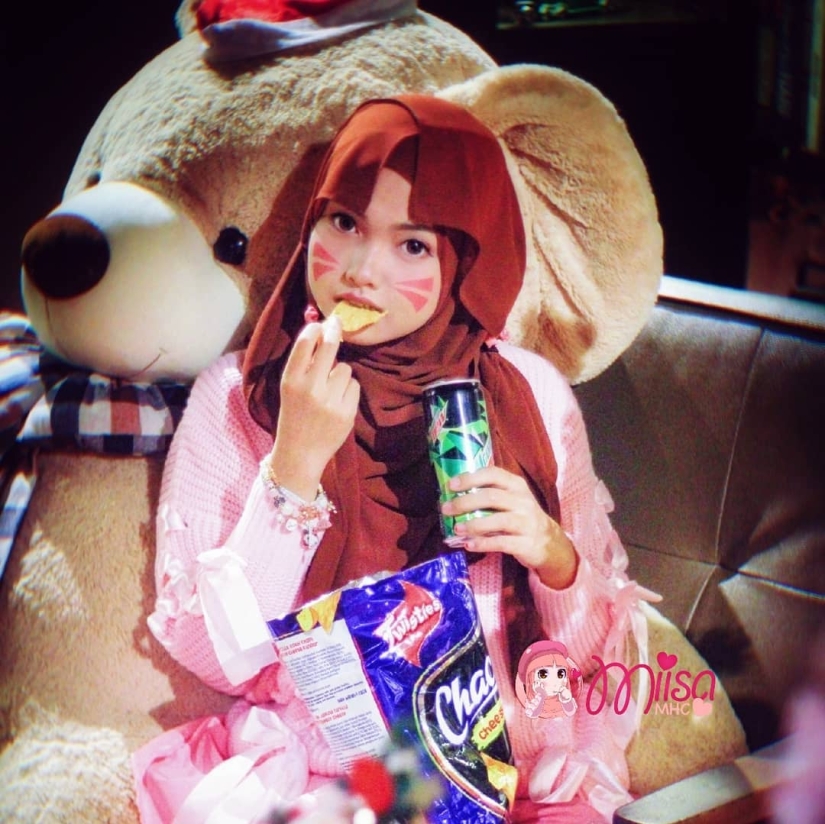 Cosplay sin quitarse el hiyab: Miisa de Malasia explota las redes sociales