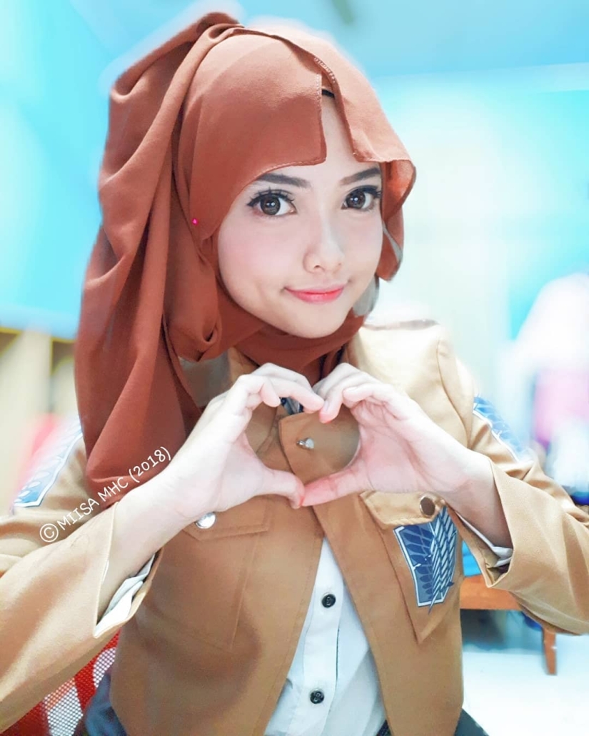 Cosplay sin quitarse el hiyab: Miisa de Malasia explota las redes sociales