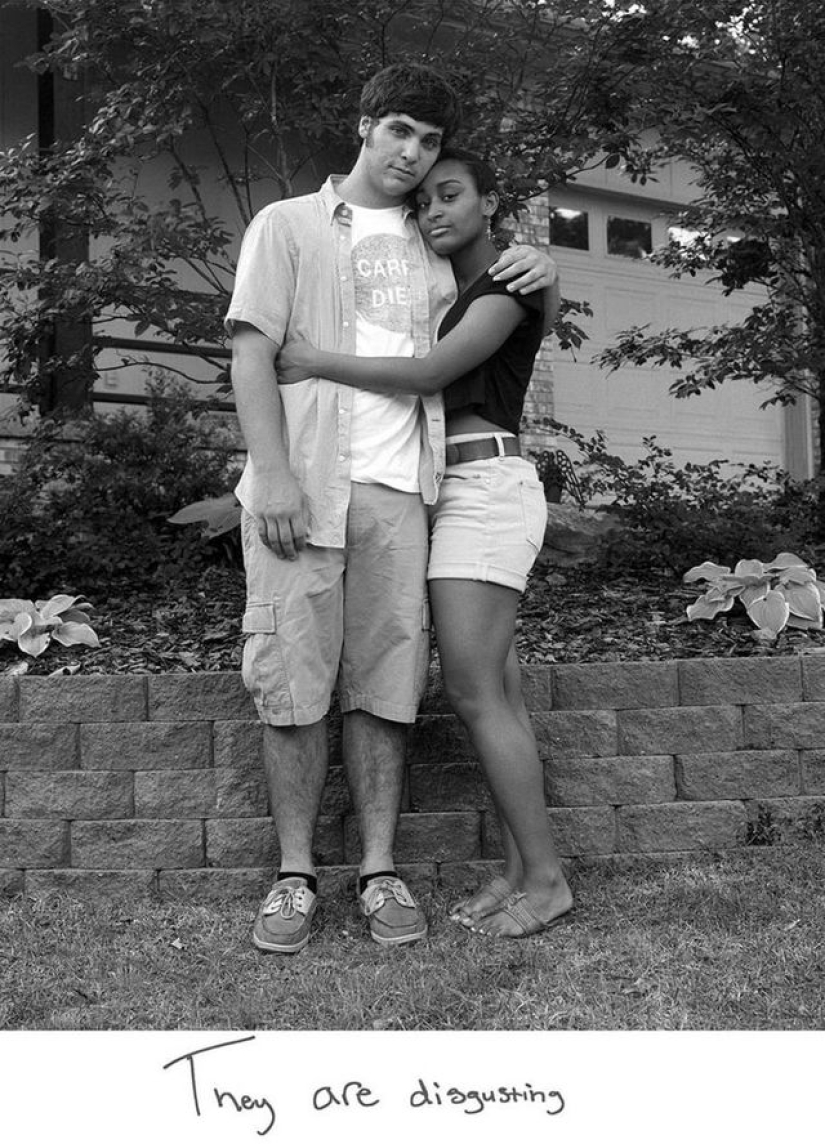 Couples who are in interracial marriages, and evil statements addressed to them Couples who are in interracial marriages, and evil statements addressed to them