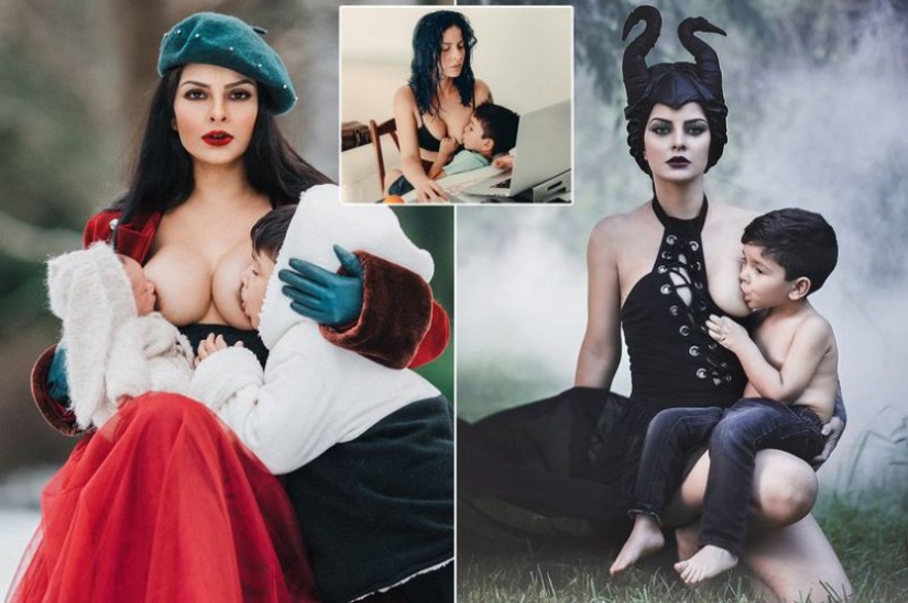 Crazy maternal love: a woman feeds her 4-year-old son with her breast, and the network is indignant