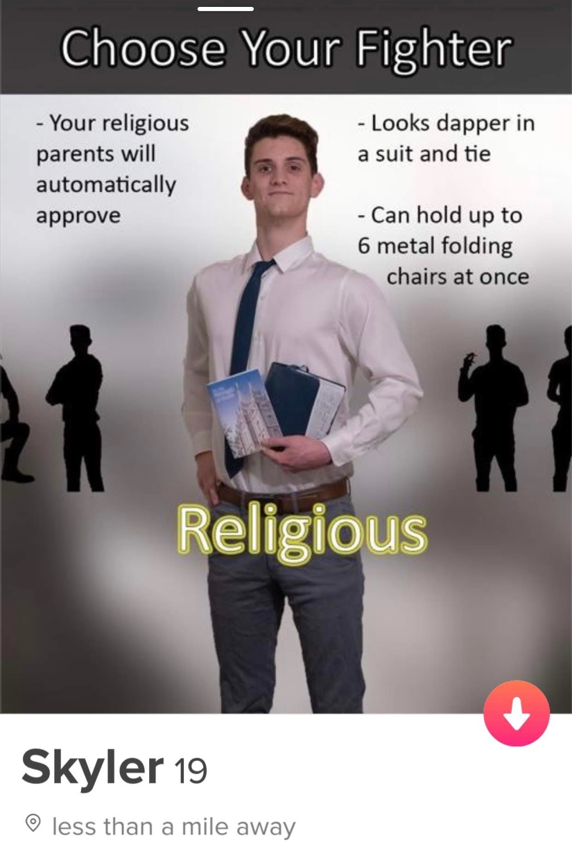 Creyente, romántico, drogadicto: ninguna chica puede resistirse a este chico en Tinder Creyente, romántico, drogadicto: ninguna chica puede resistirse a este chico en Tinder