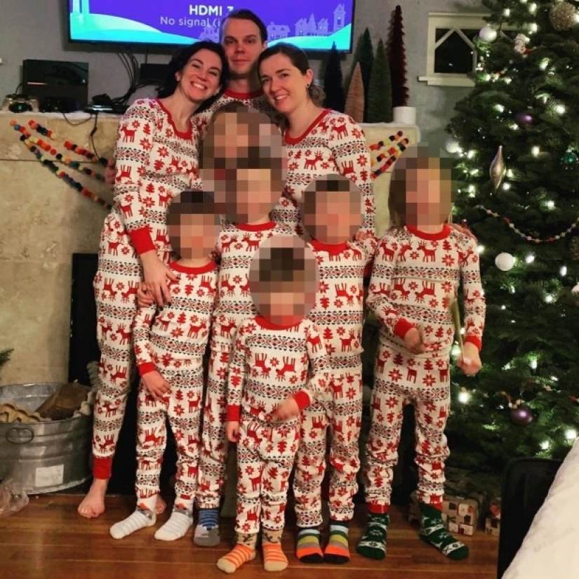 Criticados por la gente, pero felices juntos: el trío amoroso cría a seis hijos y considera su unión ideal