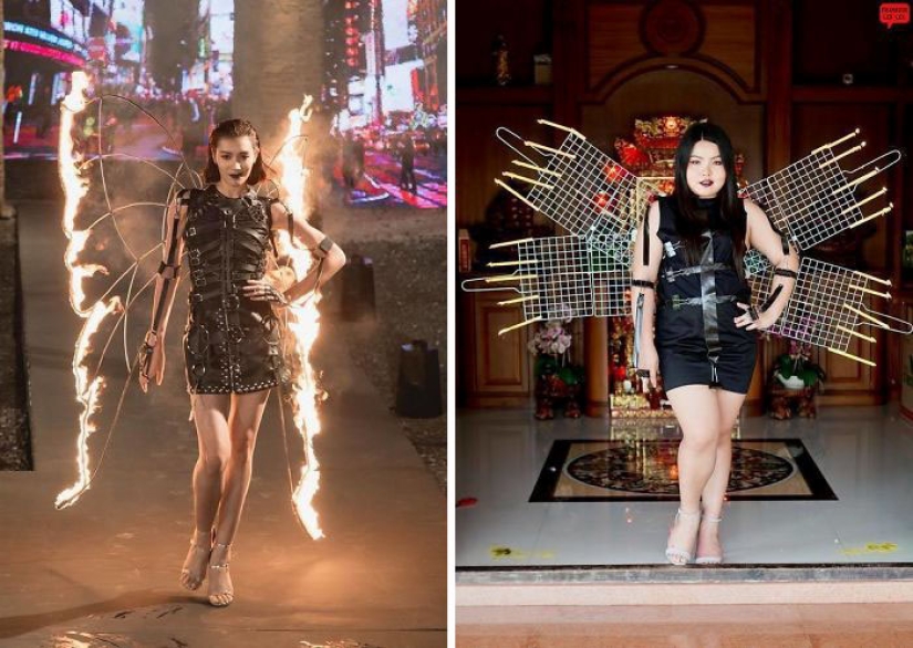 Cuando se puede comer un disfraz aburrido: Taika recrea atuendos de estrellas a partir de productos