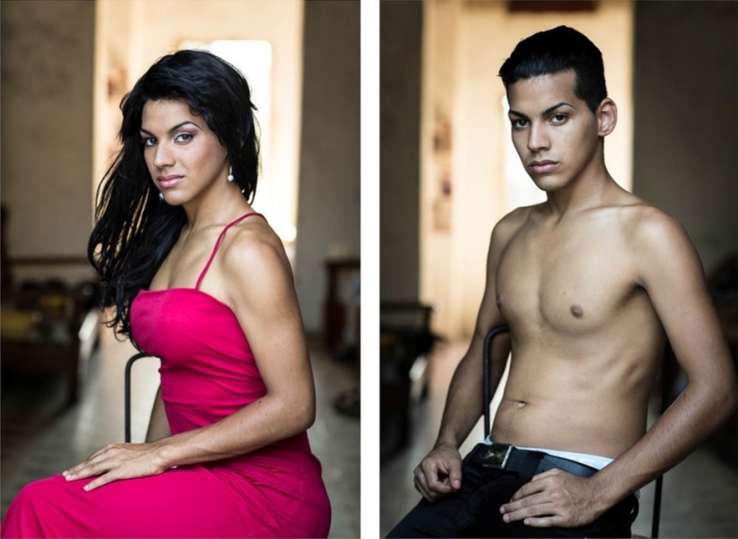 Cuban transsexuals — before and after sex change Cuban transsexuals — before and after sex change