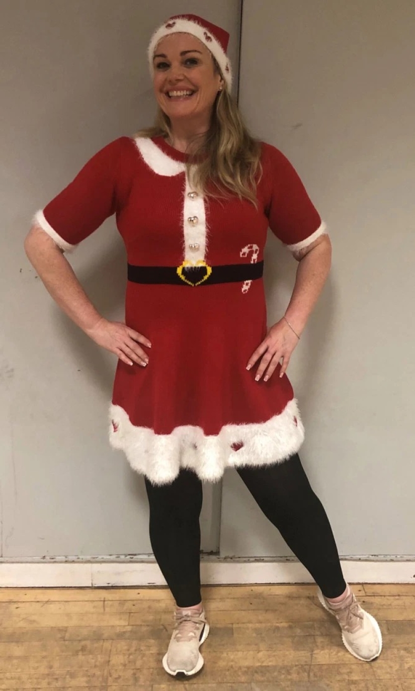 De un oso a una tigresa: una mujer recibe elogios de los amigos de su hijo después de perder 64 kg