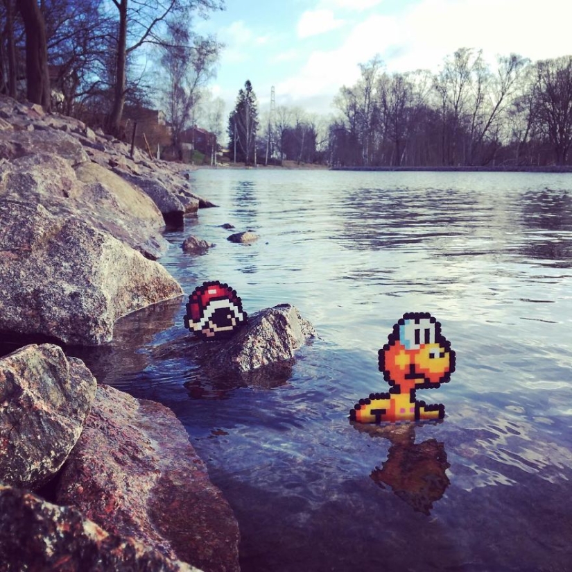 Dear, you have Putin pixelit: Swedish artist releases pixel heroes into the real world Dear, you have Putin pixelit: Swedish artist releases pixel heroes into the real world