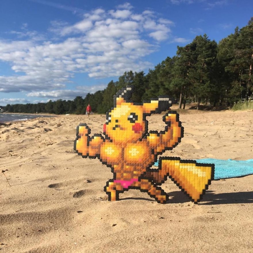 Dear, you have Putin pixelit: Swedish artist releases pixel heroes into the real world Dear, you have Putin pixelit: Swedish artist releases pixel heroes into the real world