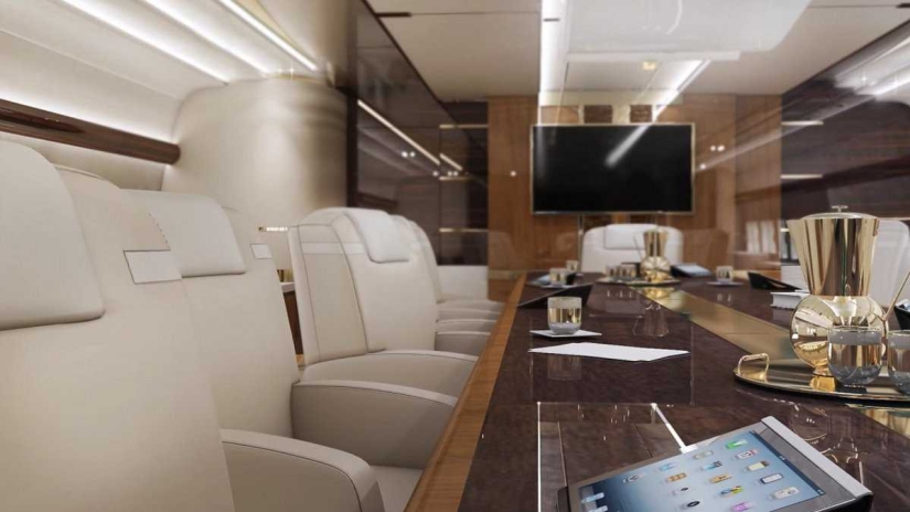 Dentro de los cinco jets privados más lujosos del mundo