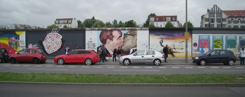 Dibujos conservados en el Muro de Berlín hasta nuestros días
