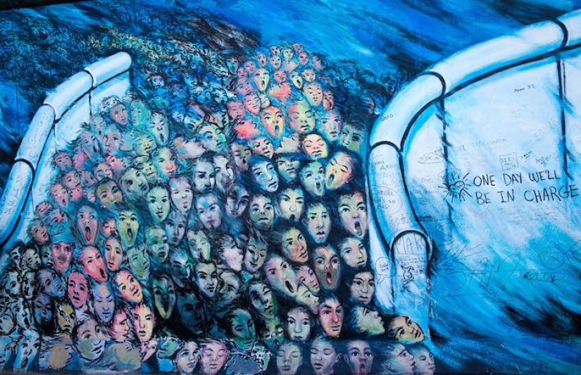 Dibujos conservados en el Muro de Berlín hasta nuestros días