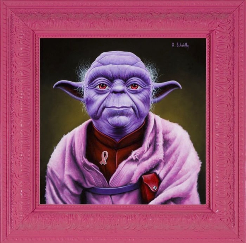 Dictators with pink glasses: mocking caricatures of famous politicians Dictators with pink glasses: mocking caricatures of famous politicians