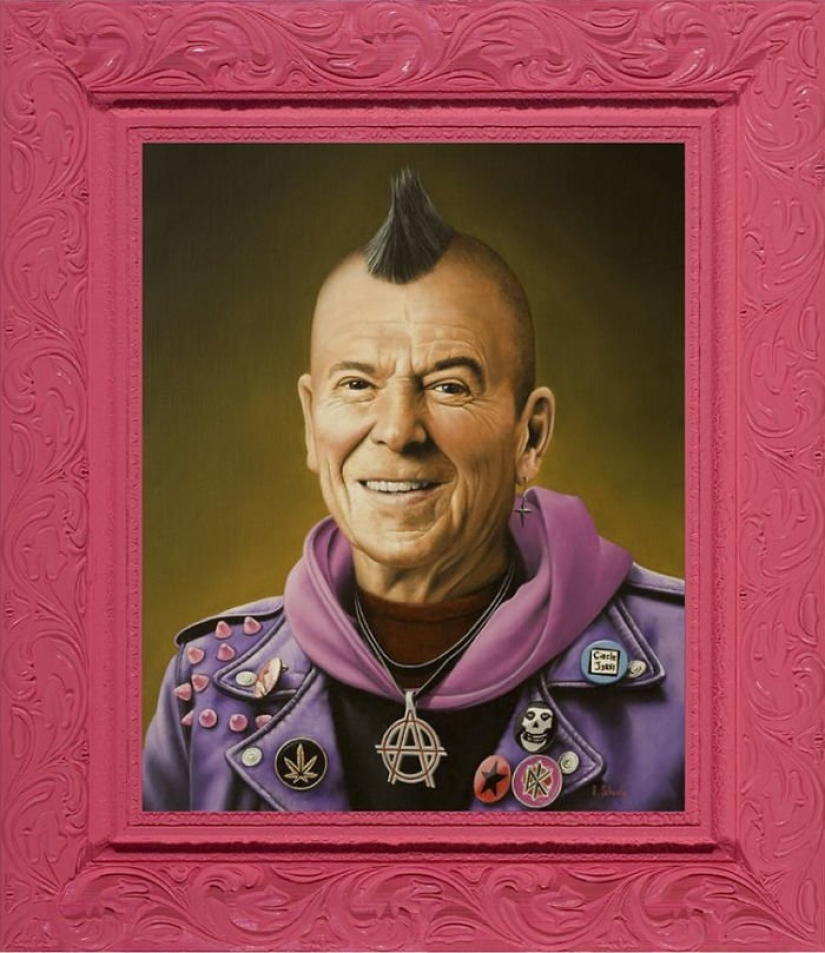 Dictators with pink glasses: mocking caricatures of famous politicians Dictators with pink glasses: mocking caricatures of famous politicians