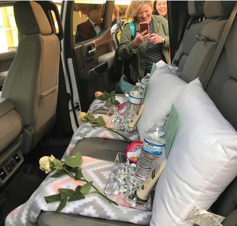 Did you order a driver? The man arranged an unforgettable surprise for his wife