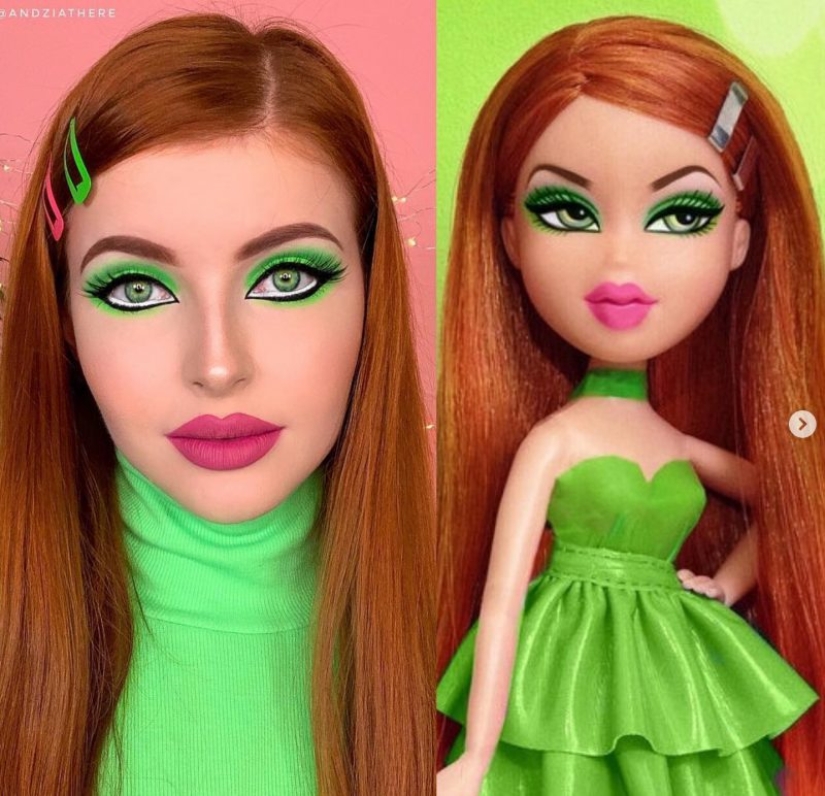 Doll face: Social media users do makeup like Bratz dolls Doll face: Social media users do makeup like Bratz dolls