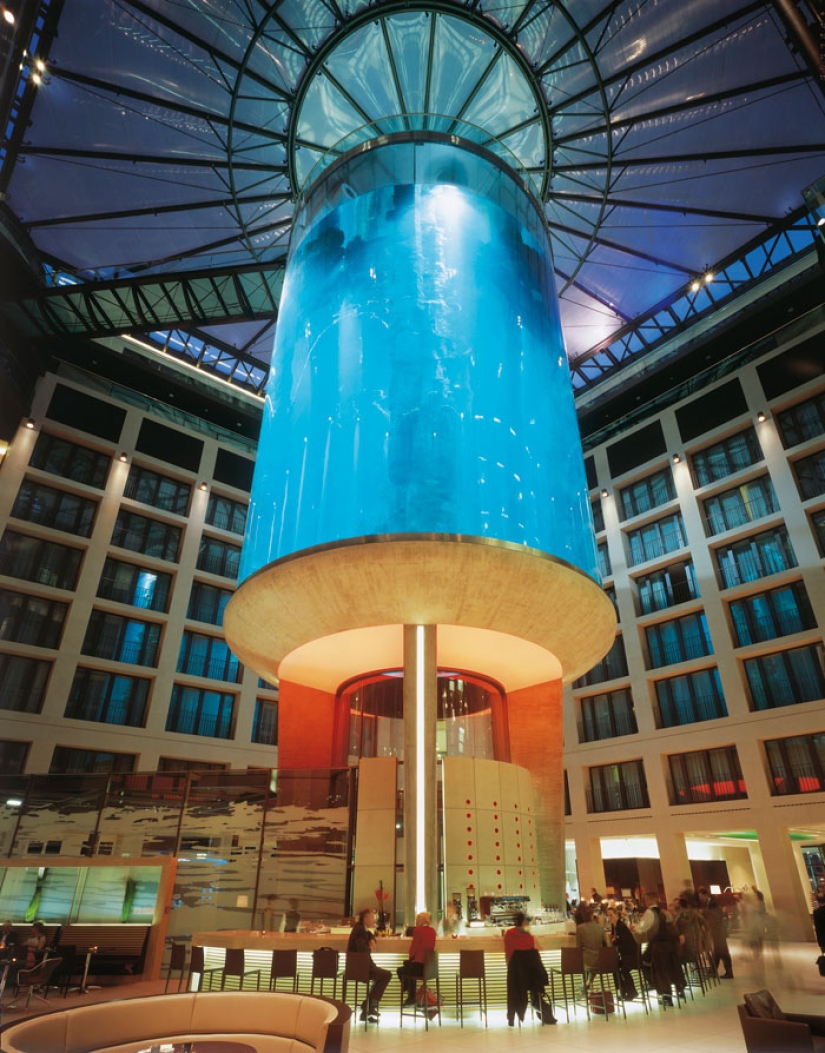 Dom Aquaree — a huge aquarium in Berlin's Radisson Blu Hotel