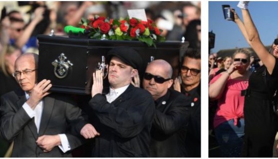 Drunken wake: funeral of the frontman of the band "The Prodigy" Keith Flint ended with a noisy party