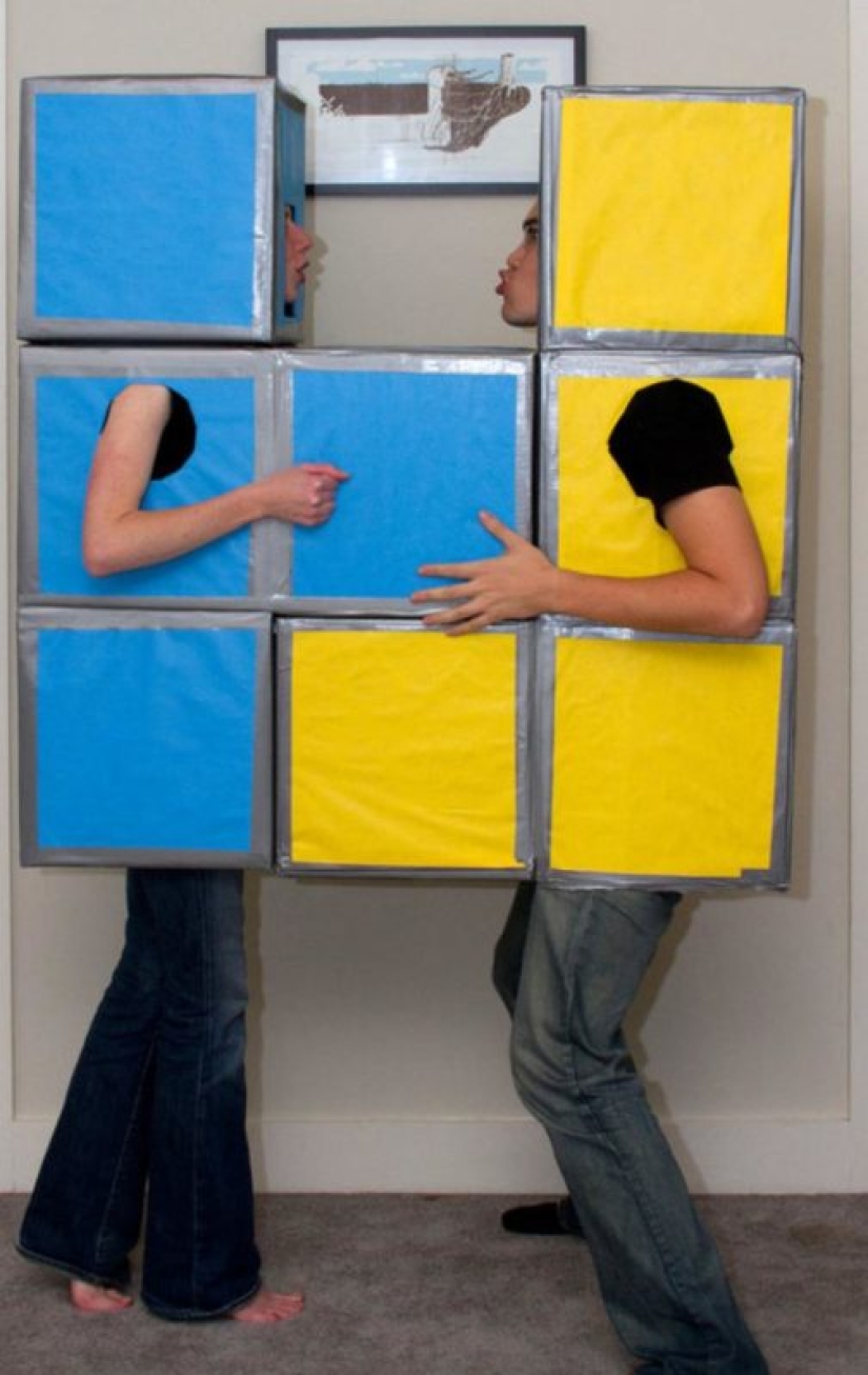 Each creature has a pair! 30 most unusual, funny and terrifying Halloween costumes for two