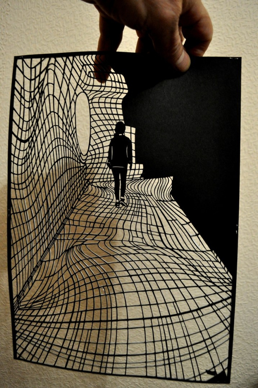 El abuelo de Pskov hace increíbles pinturas con papel