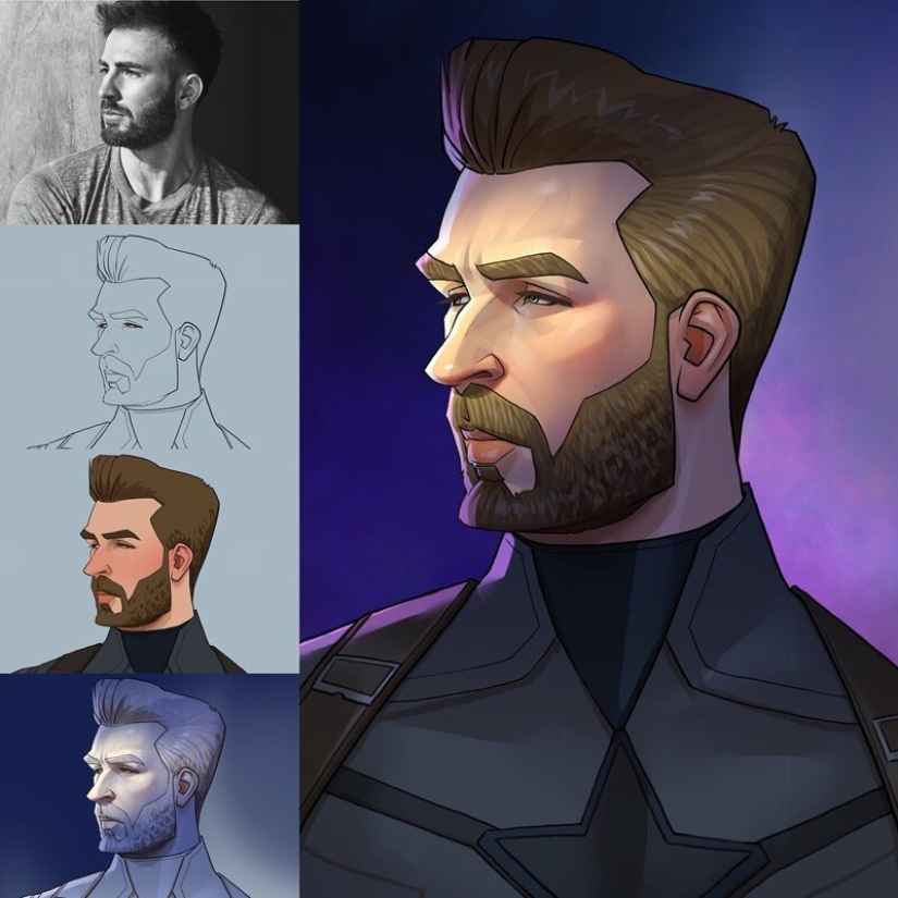 El artista chino Xi Ding retrata a celebridades en dibujos animados característicos