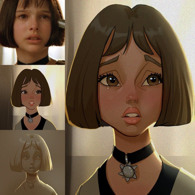 El artista chino Xi Ding retrata a celebridades en dibujos animados característicos