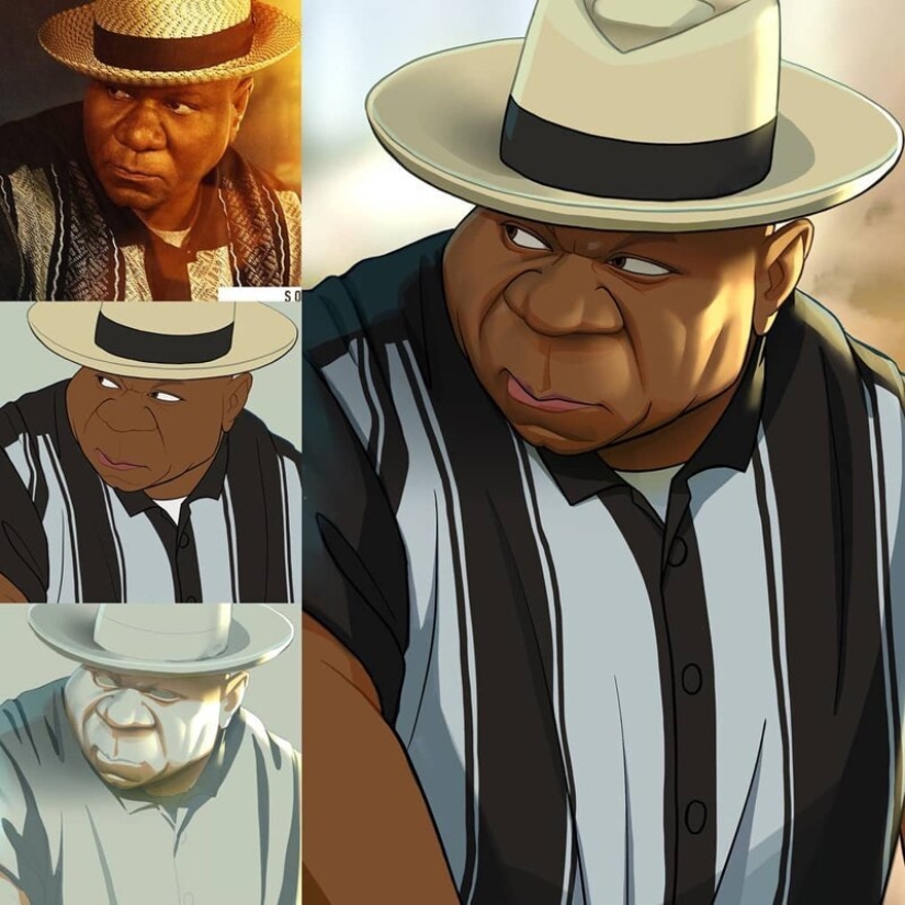 El artista chino Xi Ding retrata a celebridades en dibujos animados característicos