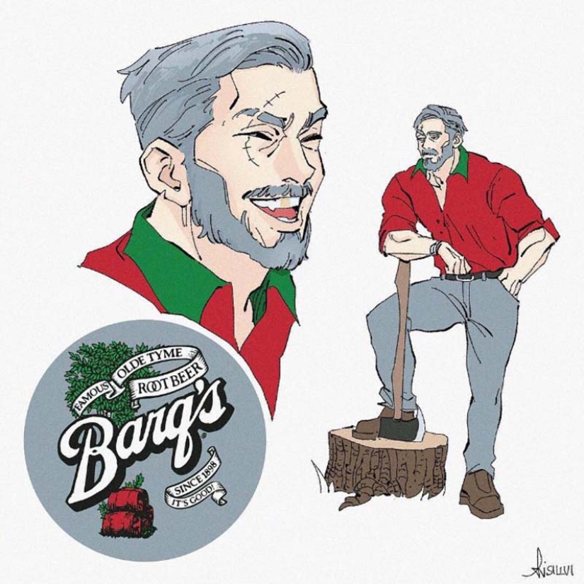 El artista convirtió 13 bebidas carbonatadas populares en personajes de dibujos animados El artista convirtió 13 bebidas carbonatadas populares en personajes de dibujos animados