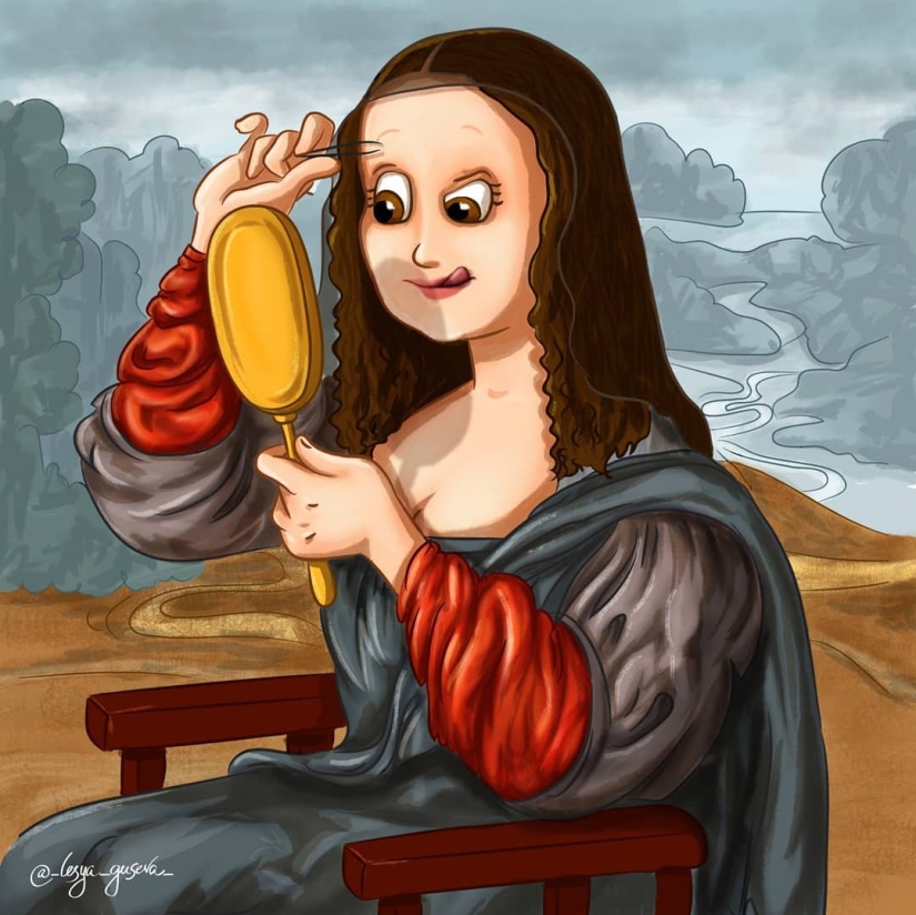 El artista de Perm mostró lo que podría suceder "detrás de escena" de pinturas famosas El artista de Perm mostró lo que podría suceder "detrás de escena" de pinturas famosas