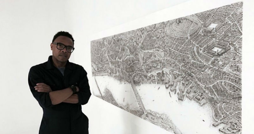 El artista decidió dibujar a mano las 69 ciudades del Reino Unido, y puede llevar 17 años El artista decidió dibujar a mano las 69 ciudades del Reino Unido, y puede llevar 17 años
