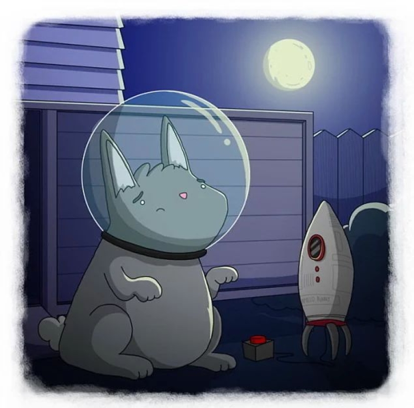 El artista hizo caricaturas divertidas de proverbios de todo el mundo, y eso es lo que salió de él