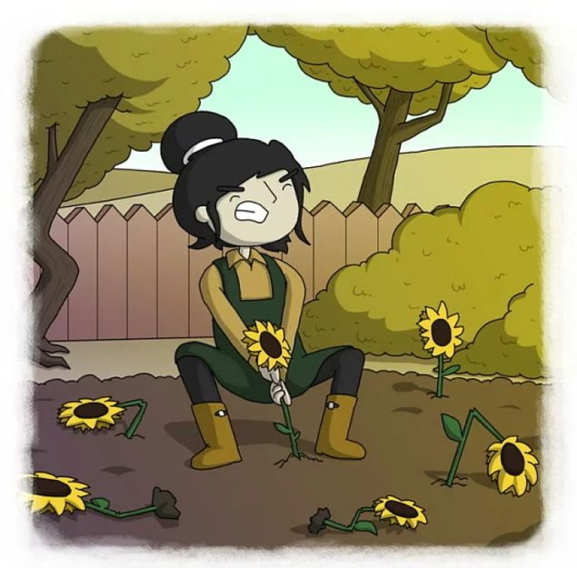 El artista hizo caricaturas divertidas de proverbios de todo el mundo, y eso es lo que salió de él