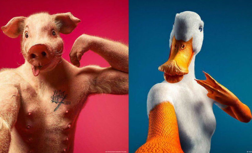 El artista italiano Christian Girotto ridiculizó la moda moderna en selfies El artista italiano Christian Girotto ridiculizó la moda moderna en selfies