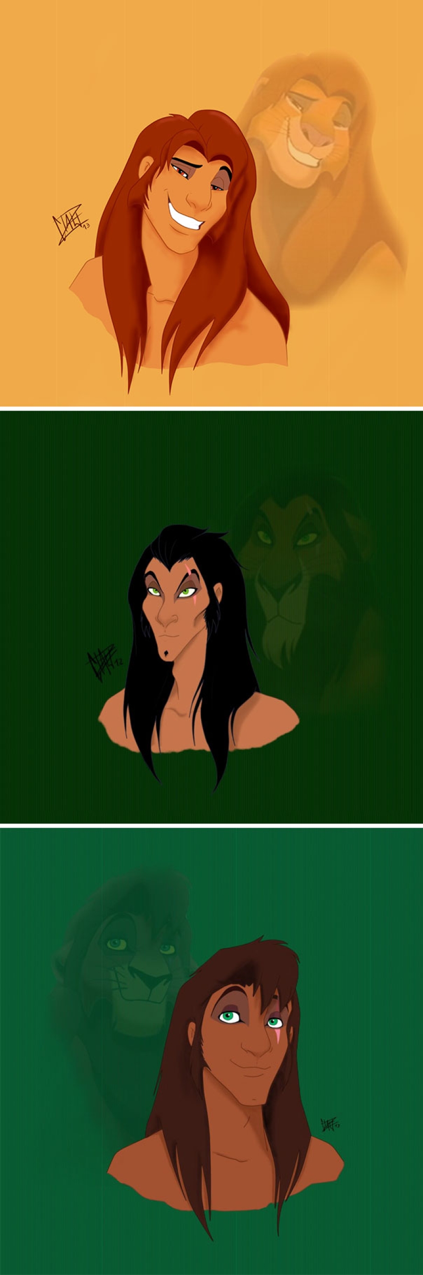 El artista lo ve de esta manera: los ilustradores han ideado cómo se verían los personajes de dibujos animados, siendo personas