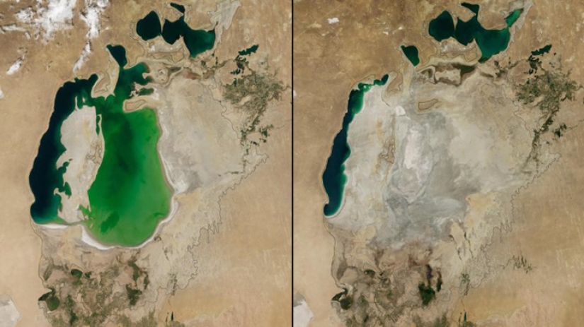 El Cambio Climático Global en las fotos de la NASA: Antes y Después El Cambio Climático Global en las fotos de la NASA: Antes y Después