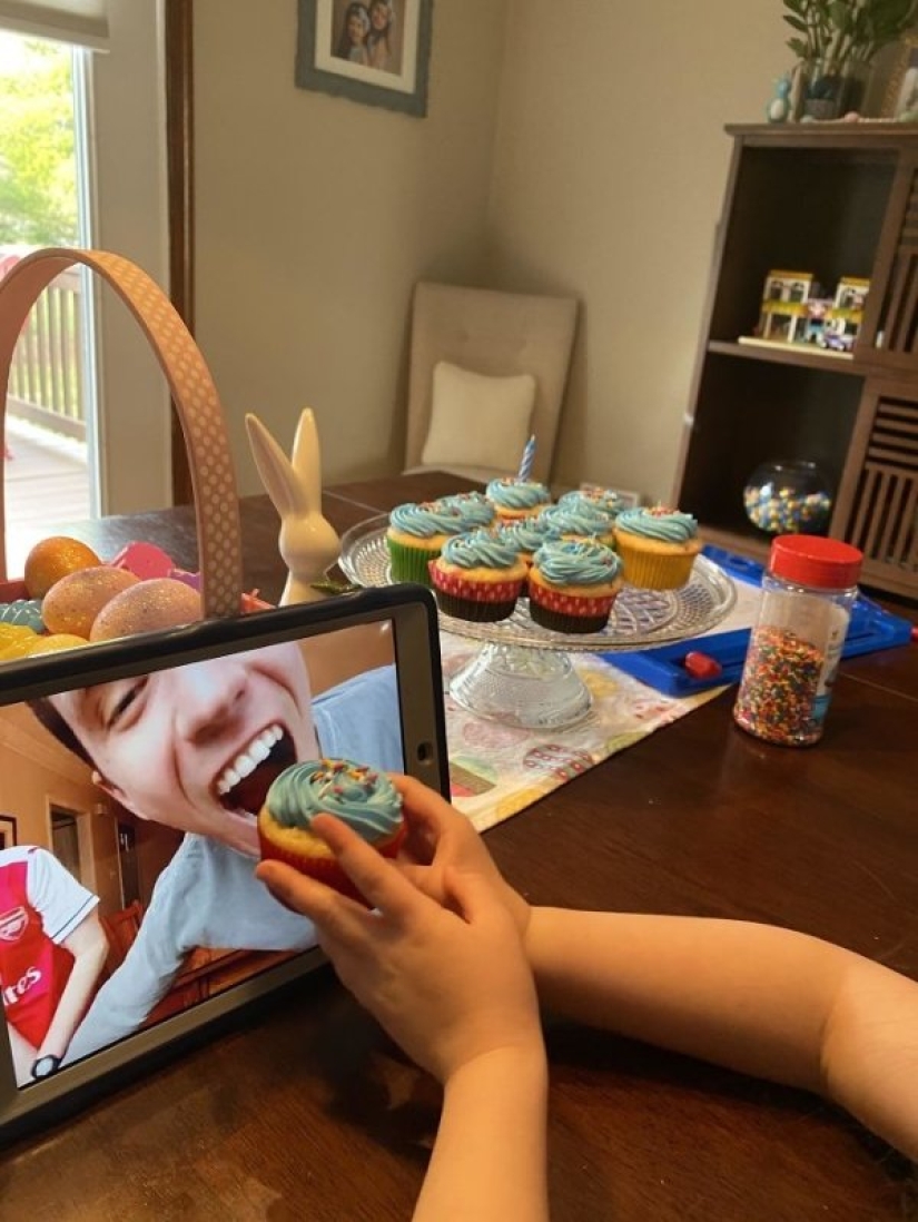 El coronavirus no es un obstáculo, ni la forma en que las personas celebran sus cumpleaños durante una pandemia