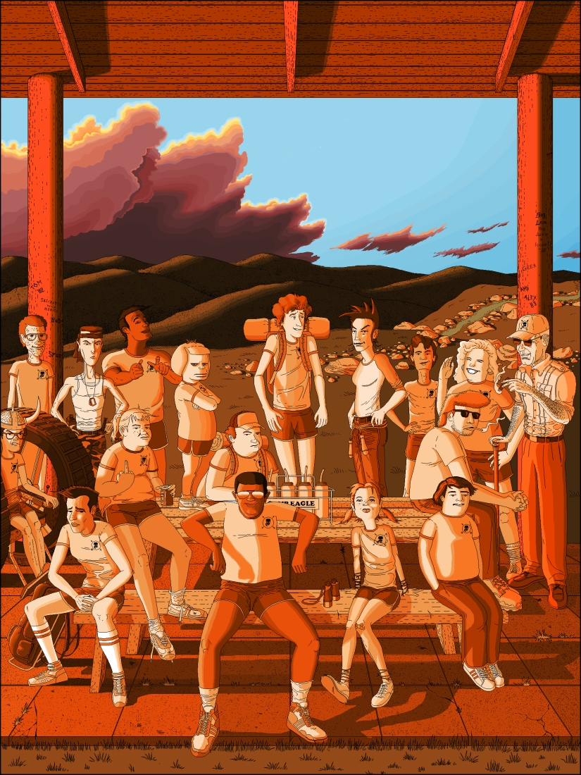 El escritor era demasiado vago para dominar Photoshop, por lo que dibujó ilustraciones en Pintura durante 10 años