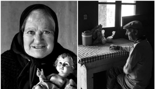 El fotógrafo recopiló las historias de personas mayores que viven solas