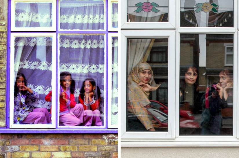 El fotógrafo toma fotos de los habitantes de un pueblo inglés muchos años después