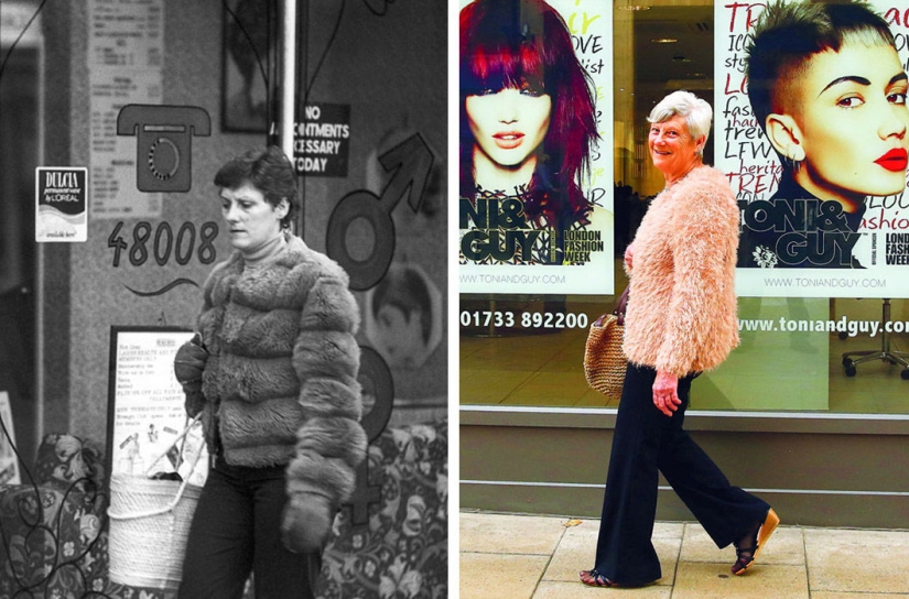 El fotógrafo toma fotos de los habitantes de un pueblo inglés muchos años después